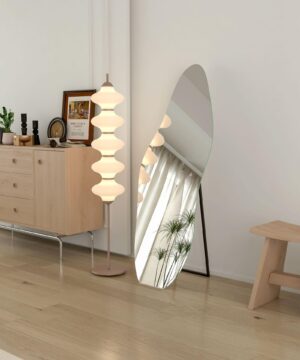 LULU 500x1600 Viso ūgio netaisyklingos formos veidrodis / LED apšvietimas iš galo / Foninis apšvietimas