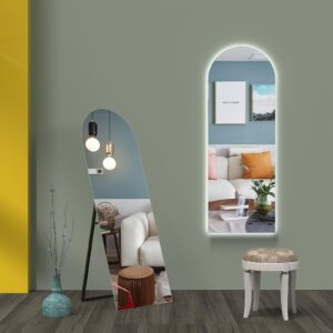 MIA 595x1645 Viso ūgio arkos formos veidrodis / LED apšvietimas iš galo / Foninis apšvietimas