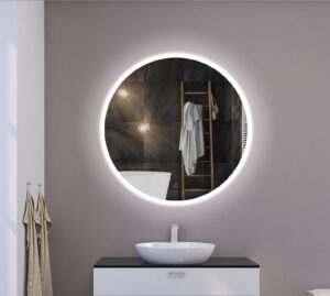 RENE 700mm Apvalus veidrodis / LED apšvietimas iš priekio ir galo